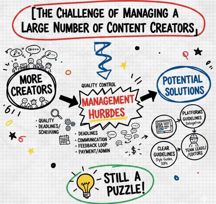 The Challenge of Managing a Large Number of Content Creators